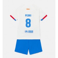 Barcelona Pedri Gonzalez #8 Udebane Trøje Børn 2023-24 Kortærmet (+ Korte bukser)